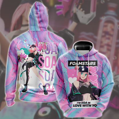 Foamstars Video Game All Over Printed T-shirt Tank Top Zip Hoodie Pullover Hoodie Hawaiian Shirt Beach Shorts Joggers Hoodie