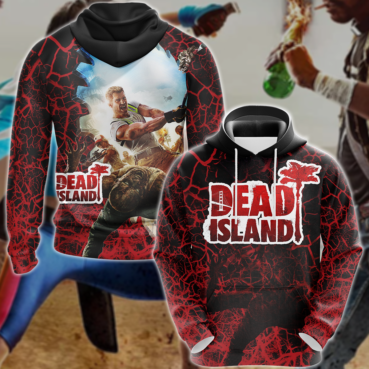 Dead Island Video Game 3D All Over Print T-shirt Tank Top Zip Hoodie Pullover Hoodie Hawaiian Shirt Beach Shorts Jogger Hoodie
