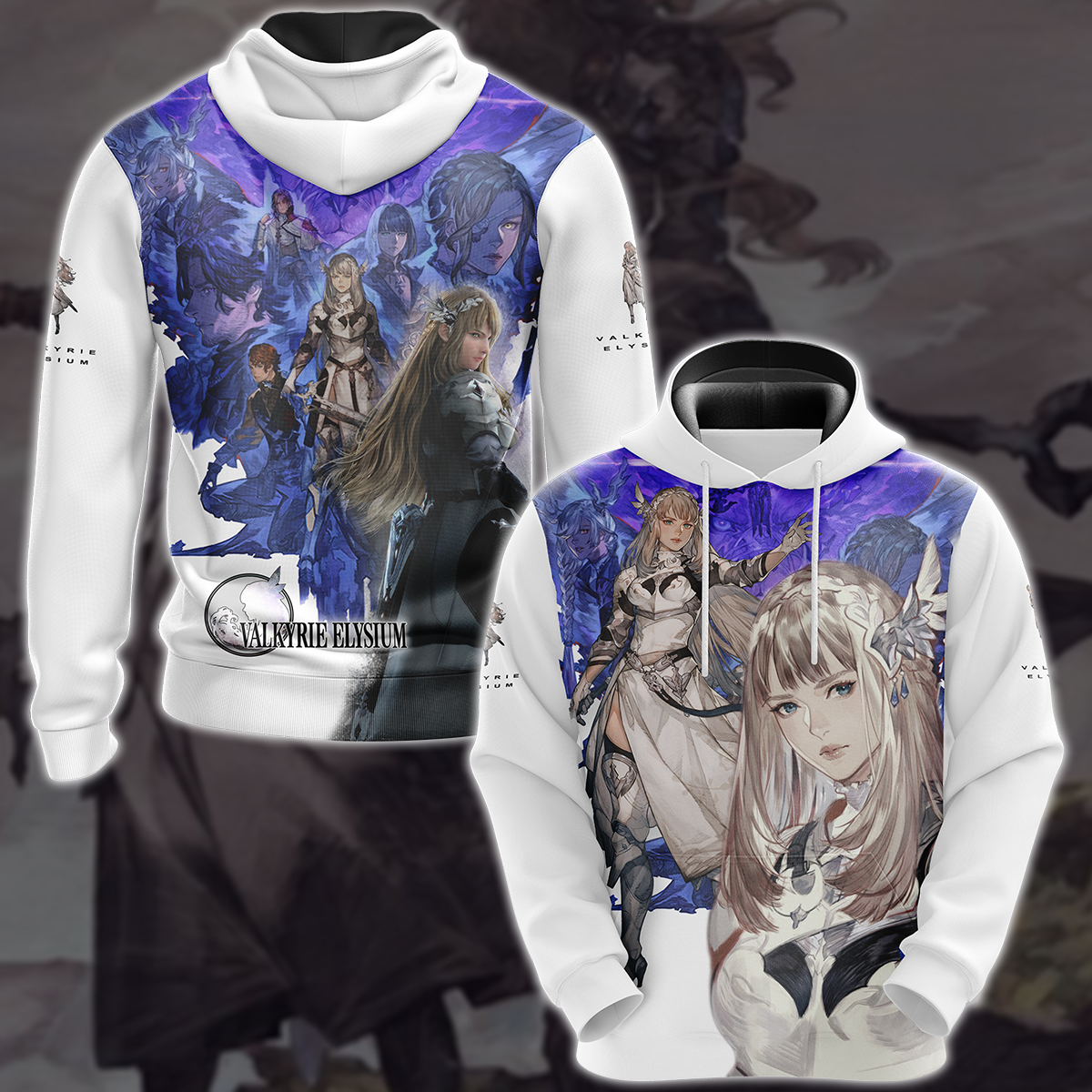 Valkyrie Elysium Video Game 3D All Over Print T-shirt Tank Top Zip Hoodie Pullover Hoodie Hawaiian Shirt Beach Shorts Jogger Hoodie