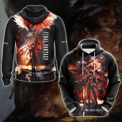 Final Fantasy XVI Video Game 3D All Over Printed T-shirt Tank Top Zip Hoodie Pullover Hoodie Hawaiian Shirt Beach Shorts Jogger Hoodie