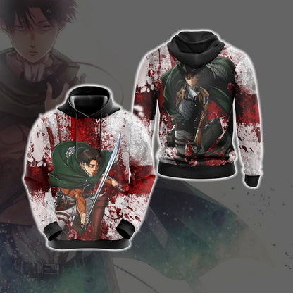 Attack on Titan - Levi Unisex 3D T-shirt Hoodie