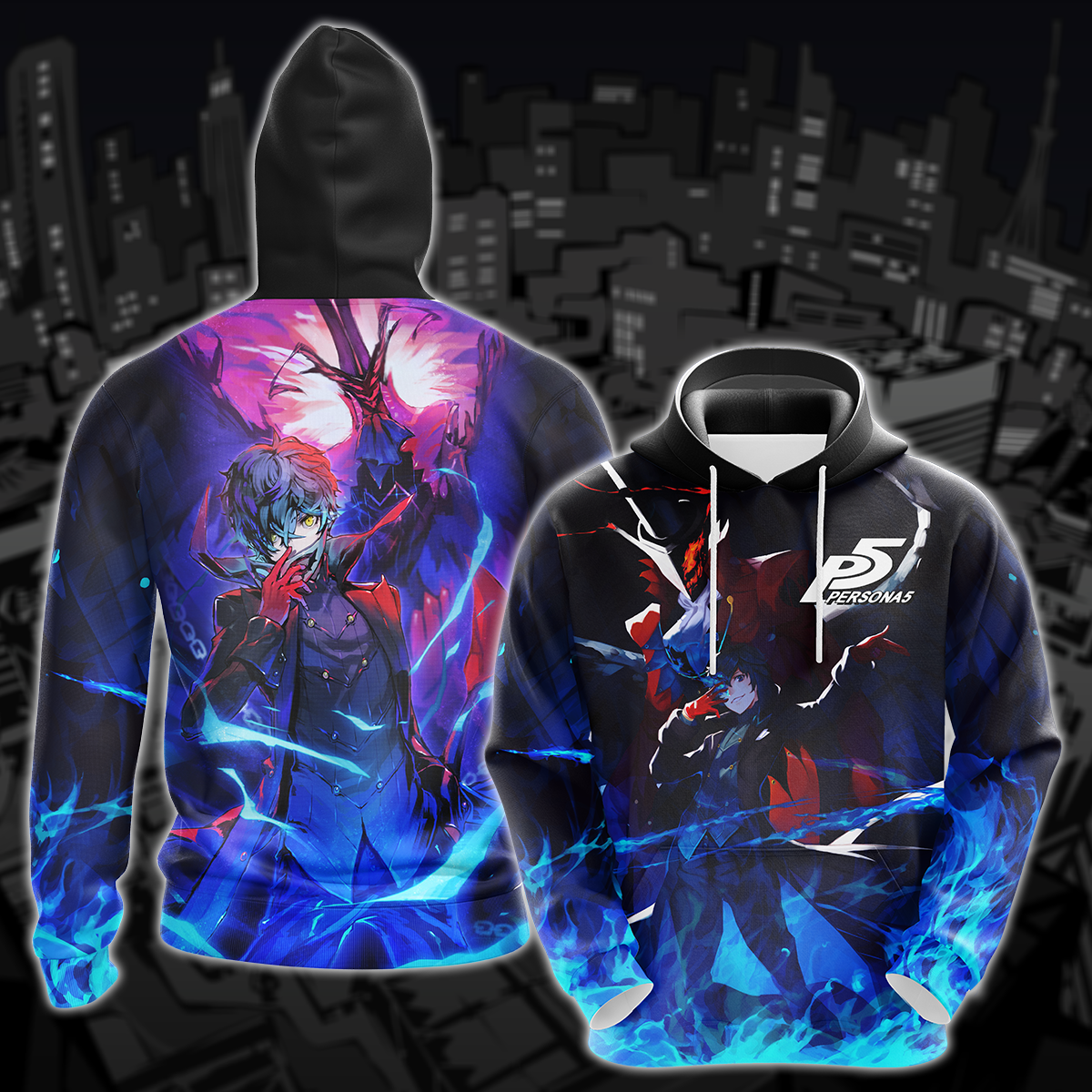 Persona 5 Video Game 3D All Over Printed T-shirt Tank Top Zip Hoodie Pullover Hoodie Hawaiian Shirt Beach Shorts Joggers Hoodie