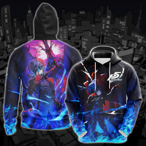 Persona 5 Video Game 3D All Over Printed T-shirt Tank Top Zip Hoodie Pullover Hoodie Hawaiian Shirt Beach Shorts Joggers Hoodie S 