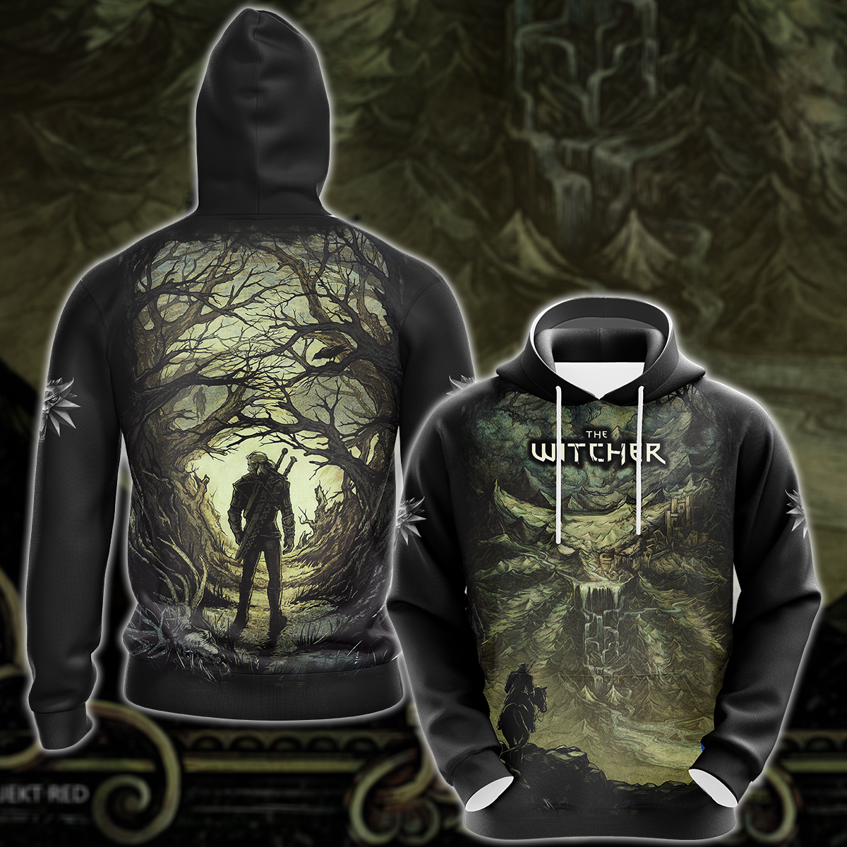 The Witcher Video Game 3D All Over Printed T-shirt Tank Top Zip Hoodie Pullover Hoodie Hawaiian Shirt Beach Shorts Jogger Hoodie