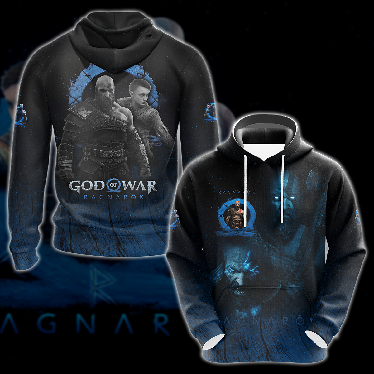 God of War Ragnarok Video Game 3D All Over Print T-shirt Tank Top Zip Hoodie Pullover Hoodie Hawaiian Shirt Beach Shorts Jogger Hoodie