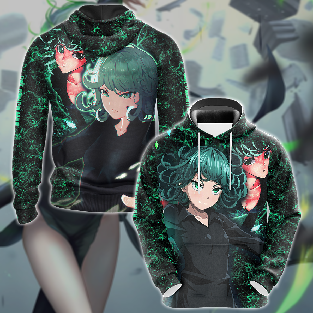 One Punch Man Tatsumaki 3D All Over Print T-shirt Tank Top Zip Hoodie Pullover Hoodie Hawaiian Shirt Beach Shorts Jogger Hoodie