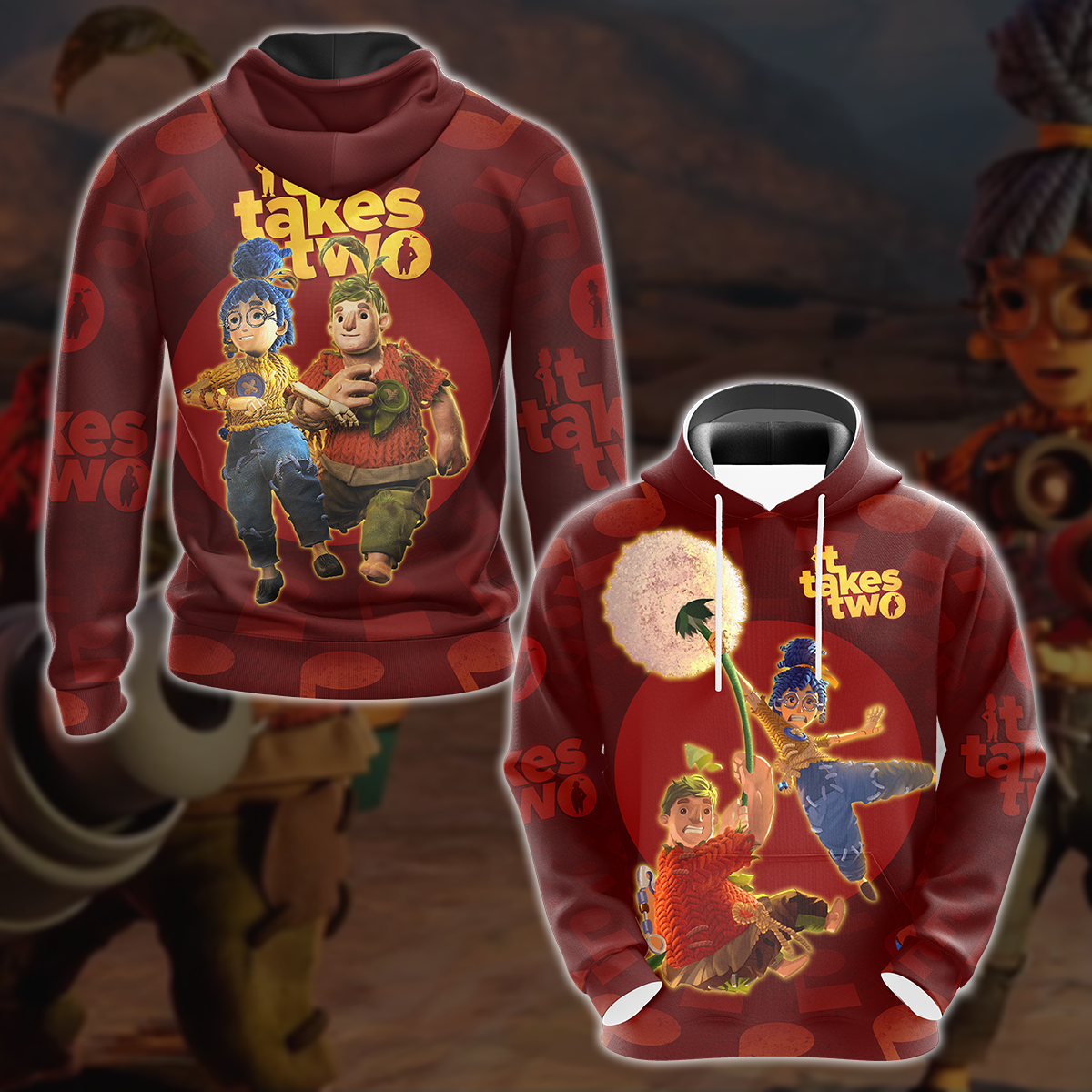 It Takes Two Video Game 3D All Over Printed T-shirt Tank Top Zip Hoodie Pullover Hoodie Hawaiian Shirt Beach Shorts Jogger Hoodie