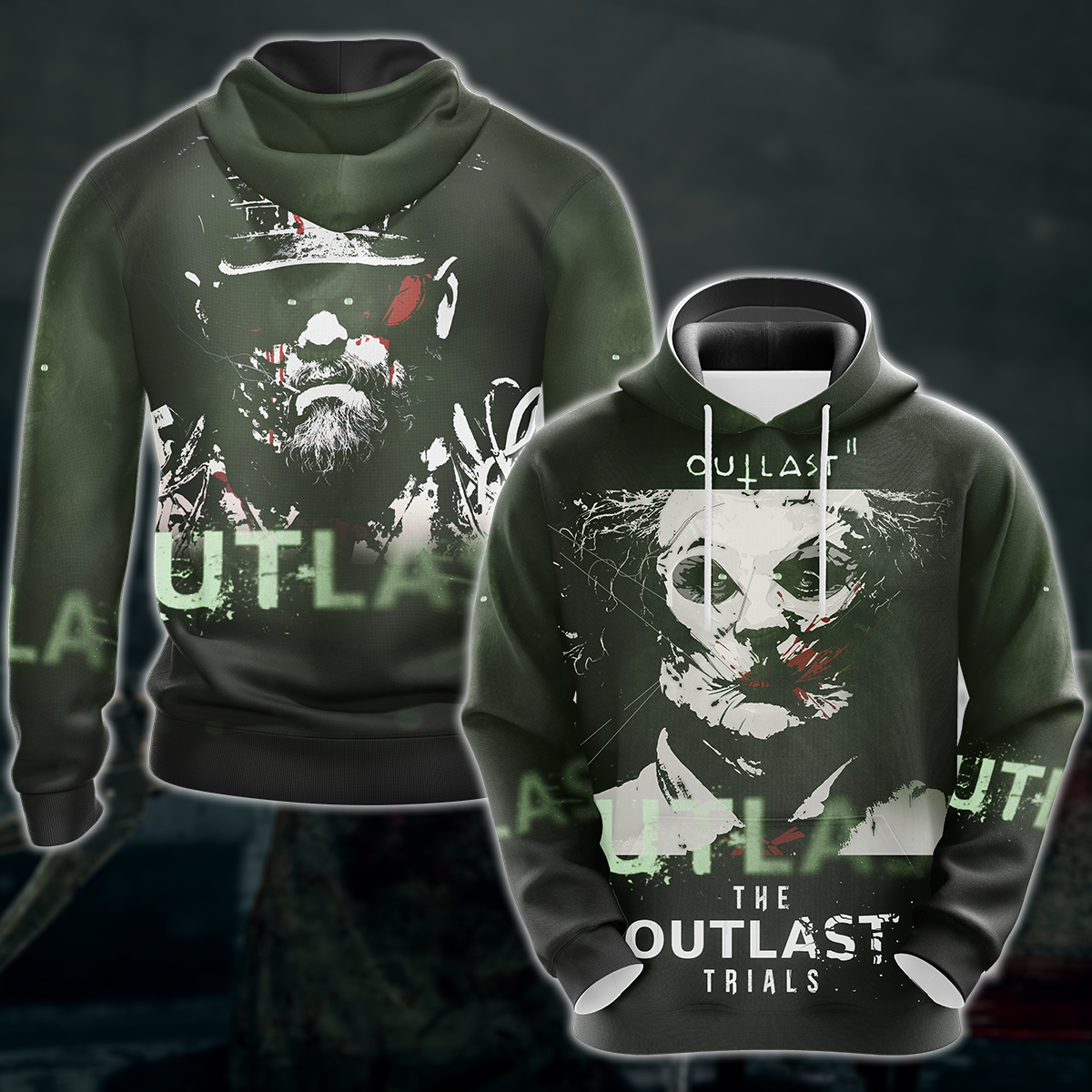 Outlast Video Game 3D All Over Print T-shirt Tank Top Zip Hoodie Pullover Hoodie Hawaiian Shirt Beach Shorts Jogger Hoodie