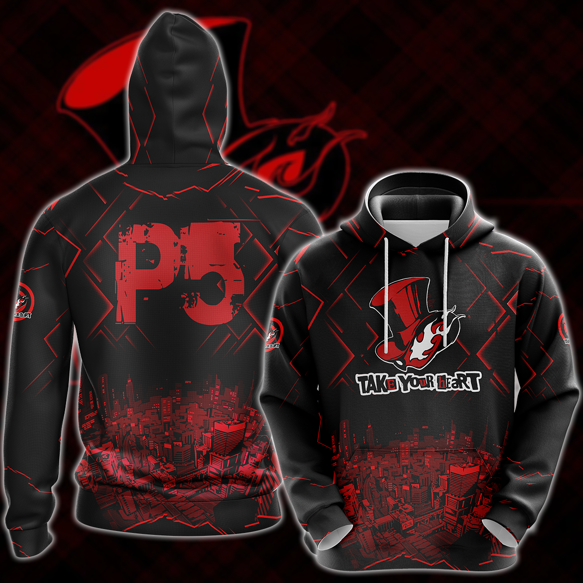Persona 5 Strikers Video Game 3D All Over Print T-shirt Tank Top Zip Hoodie Pullover Hoodie Hawaiian Shirt Beach Shorts Jogger Hoodie
