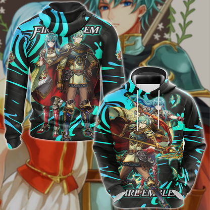 Fire Emblem Ephraim & Eirika Video Game 3D All Over Print T-shirt Tank Top Zip Hoodie Pullover Hoodie Hawaiian Shirt Beach Shorts Jogger Hoodie