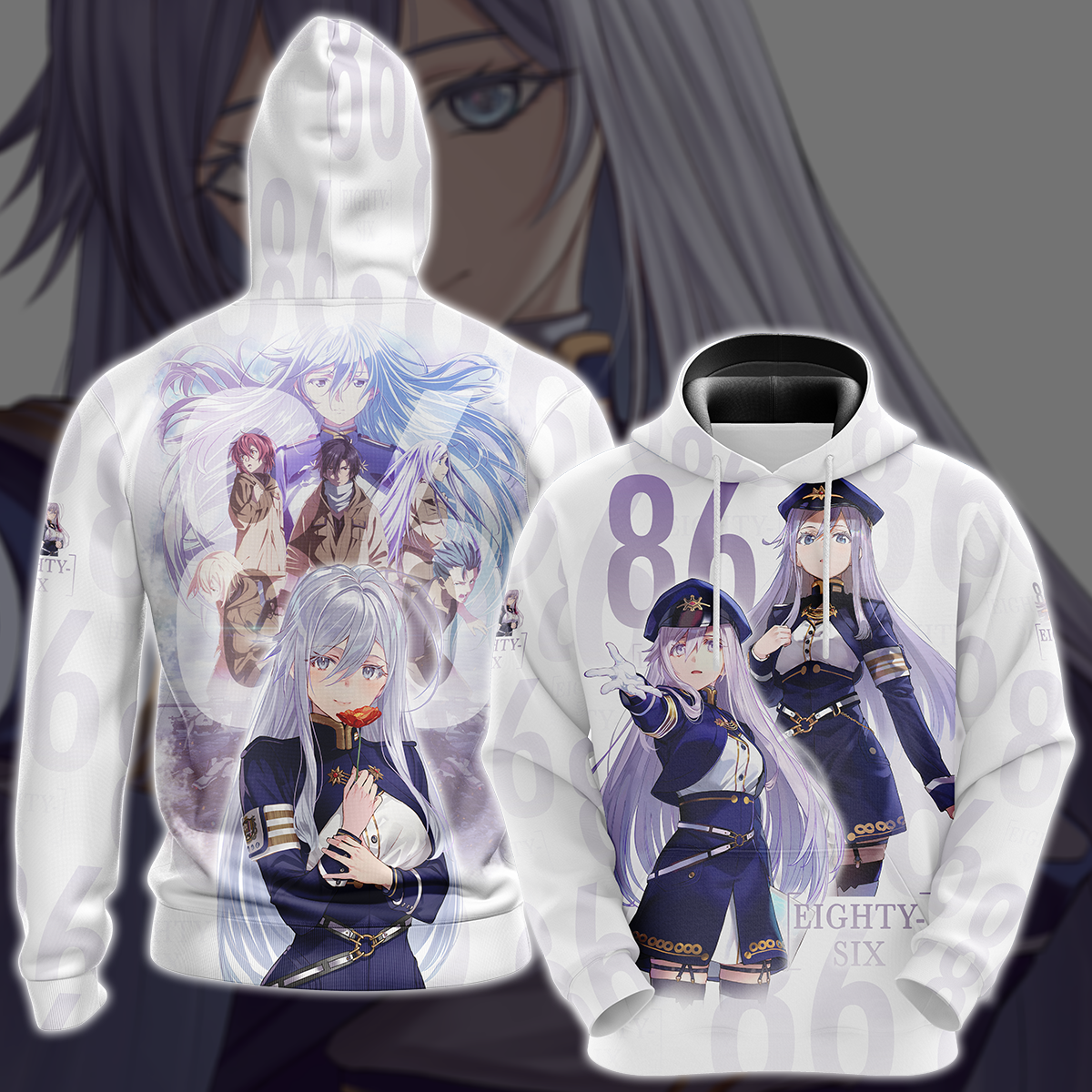 86 Eighty-Six Anime Anime Manga 3D All Over Print T-shirt Tank Top Zip Hoodie Pullover Hoodie Hawaiian Shirt Beach Shorts Jogger Hoodie