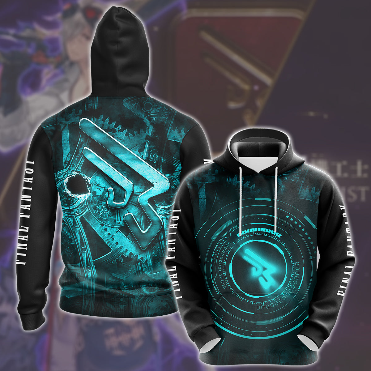 Final Fantasy Machinist Video Game All Over Printed T-shirt Tank Top Zip Hoodie Pullover Hoodie Hawaiian Shirt Beach Shorts Joggers Hoodie