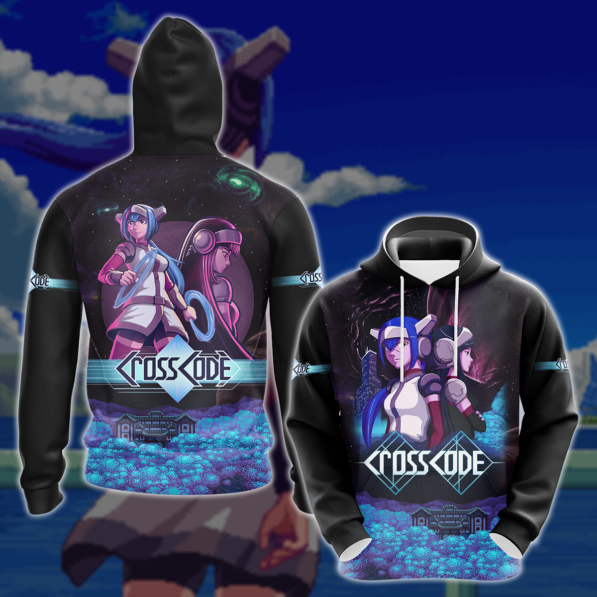 CrossCode Video Game 3D All Over Printed T-shirt Tank Top Zip Hoodie Pullover Hoodie Hawaiian Shirt Beach Shorts Jogger Hoodie