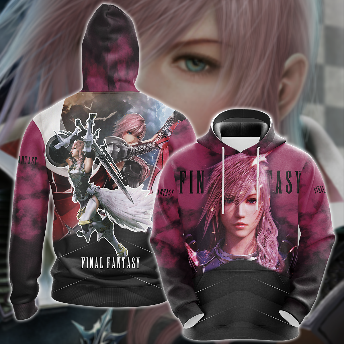Final Fantasy XIII Video Game 3D All Over Print T-shirt Tank Top Zip Hoodie Pullover Hoodie Hawaiian Shirt Beach Shorts Jogger Hoodie