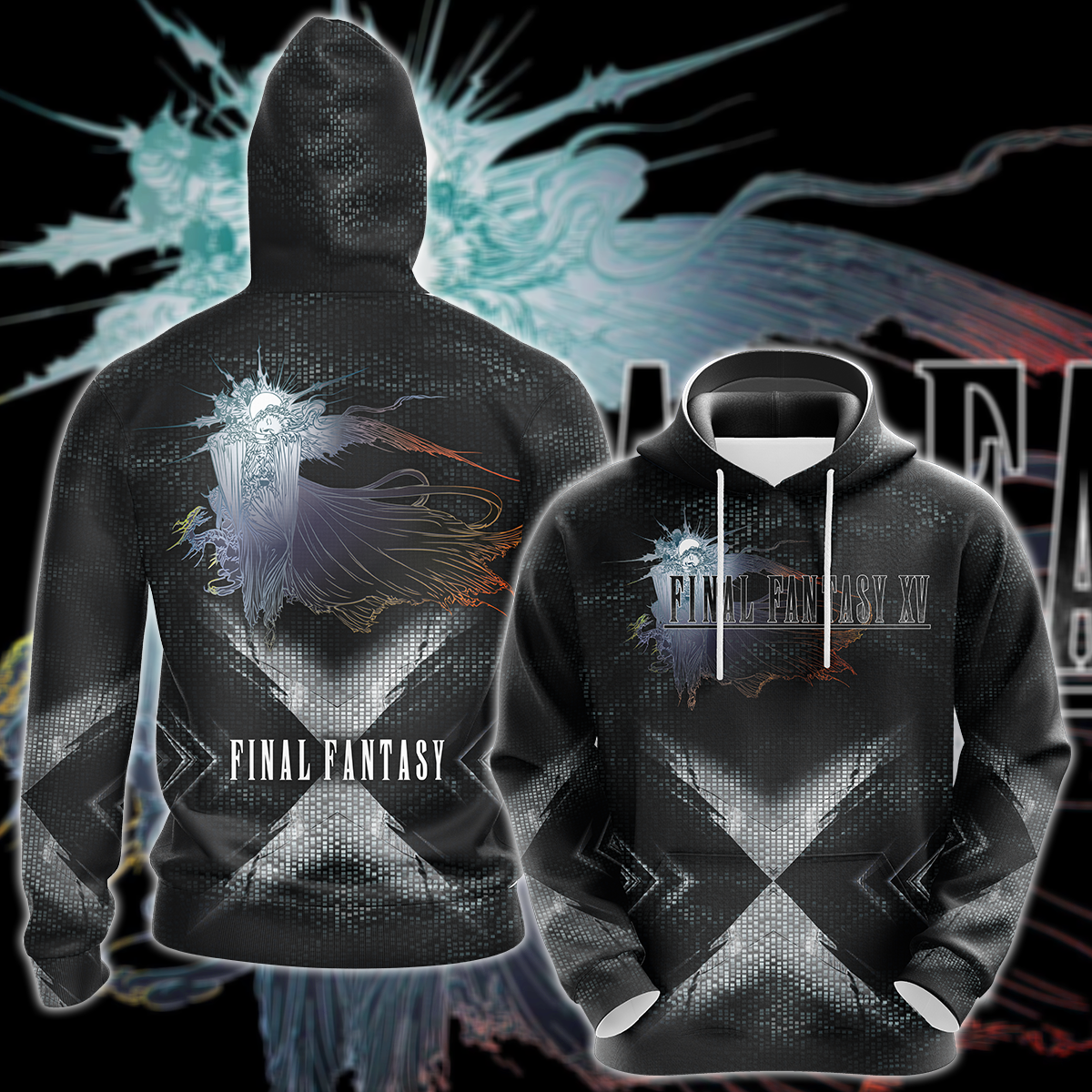 Final Fantasy XV Video Game 3D All Over Print T-shirt Tank Top Zip Hoodie Pullover Hoodie Hawaiian Shirt Beach Shorts Jogger Hoodie