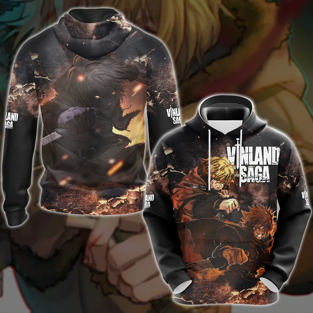 Vinland Saga Anime Manga 3D All Over Print T-shirt Tank Top Zip Hoodie Pullover Hoodie Hawaiian Shirt Beach Shorts Jogger Hoodie