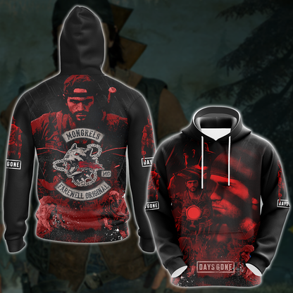 Day’s Gone Video Game 3D All Over Printed T-shirt Tank Top Zip Hoodie Pullover Hoodie Hawaiian Shirt Beach Shorts Jogger Hoodie