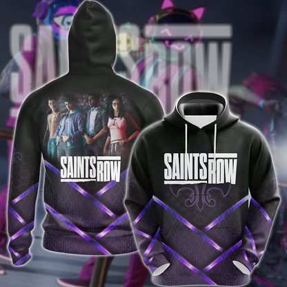 Saints Row Video Game 3D All Over Print T-shirt Tank Top Zip Hoodie Pullover Hoodie Hawaiian Shirt Beach Shorts Jogger Hoodie