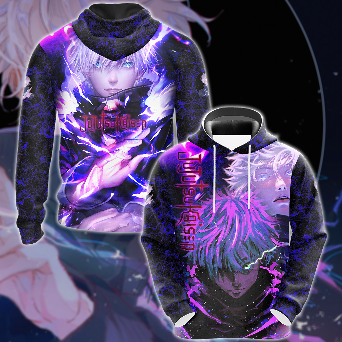 Jujutsu Kaisen Gojo Satoru 3D All Over Print T-shirt Tank Top Zip Hoodie Pullover Hoodie Hawaiian Shirt Beach Shorts Jogger Hoodie