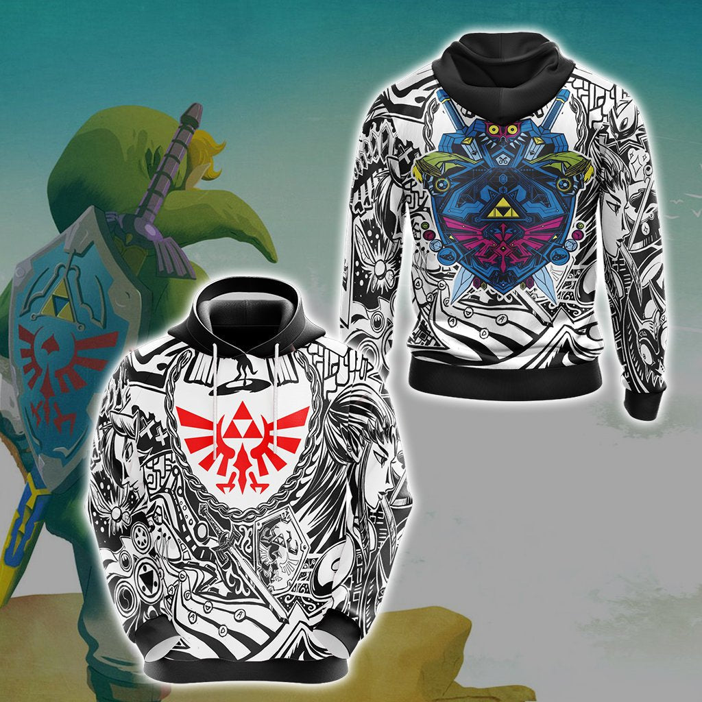Legend Of Zelda Hylian Shield Unisex 3D T-shirt Hoodie
