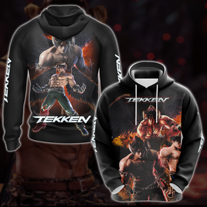 Tekken Jin Kazama Video Game 3D All Over Print T-shirt Tank Top Zip Hoodie Pullover Hoodie Hawaiian Shirt Beach Shorts Jogger Hoodie S 