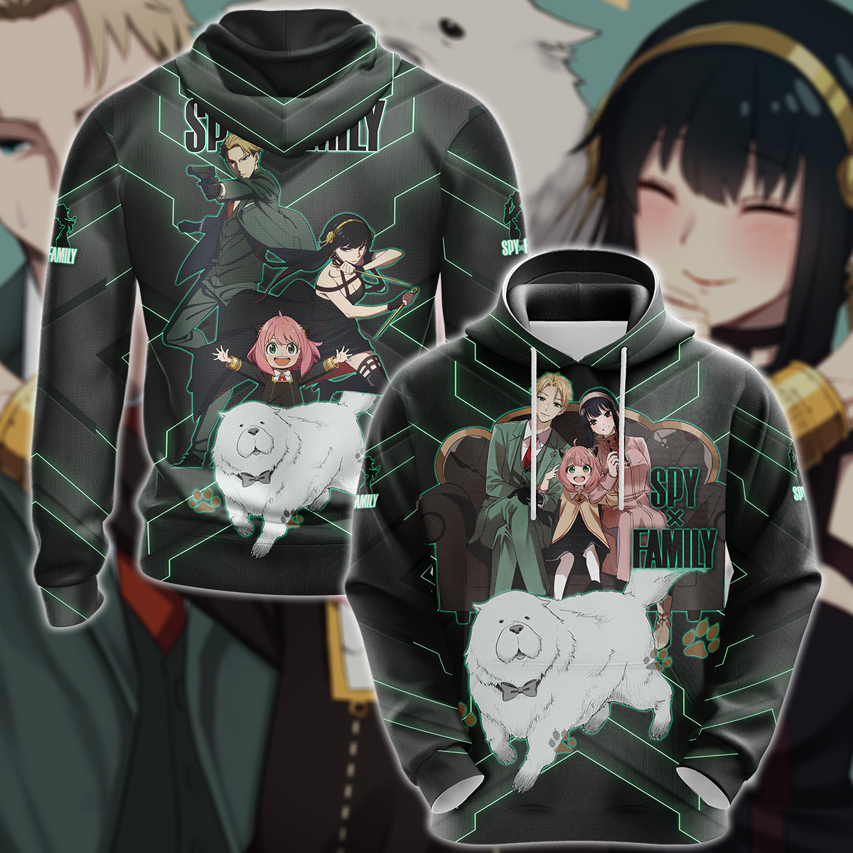 Spy x Family 3D All Over Print T-shirt Tank Top Zip Hoodie Pullover Hoodie Hawaiian Shirt Beach Shorts Jogger Hoodie