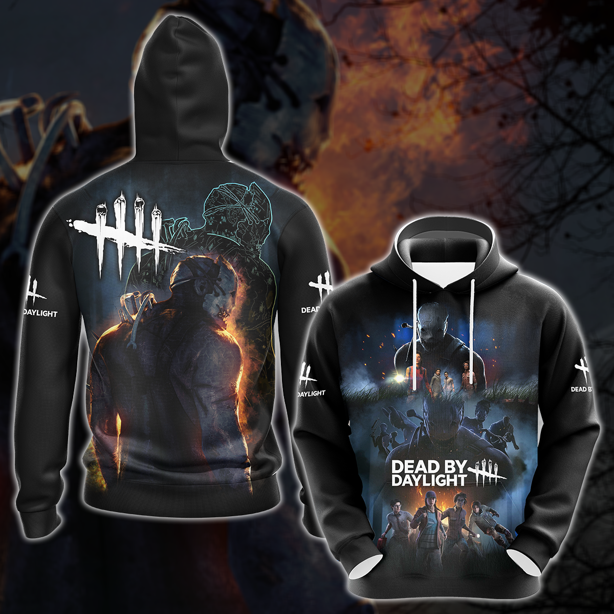 Dead by Daylight Video Game 3D All Over Printed T-shirt Tank Top Zip Hoodie Pullover Hoodie Hawaiian Shirt Beach Shorts Jogger Hoodie