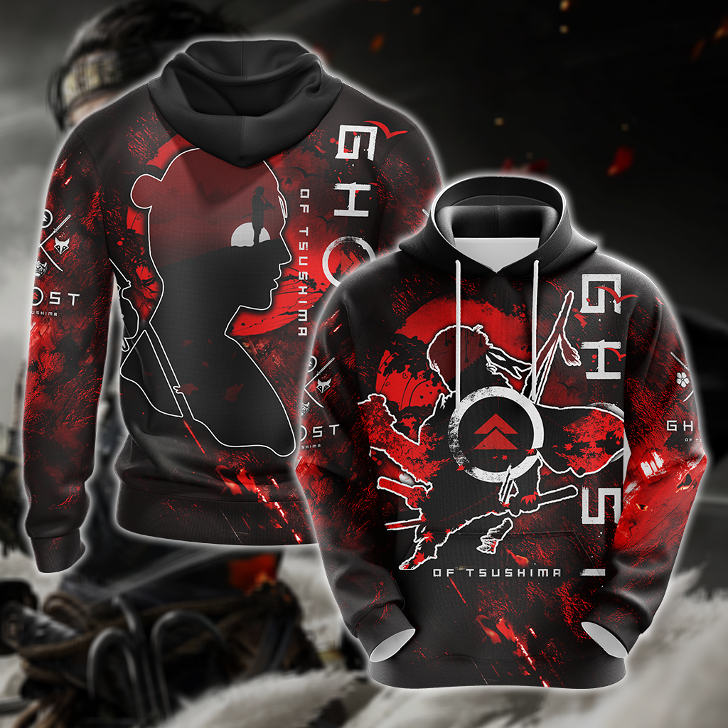 Ghost of Tsushima 3D All Over Print T-shirt Tank Top Zip Hoodie Pullover Hoodie Hawaiian Shirt Beach Shorts Jogger Hoodie