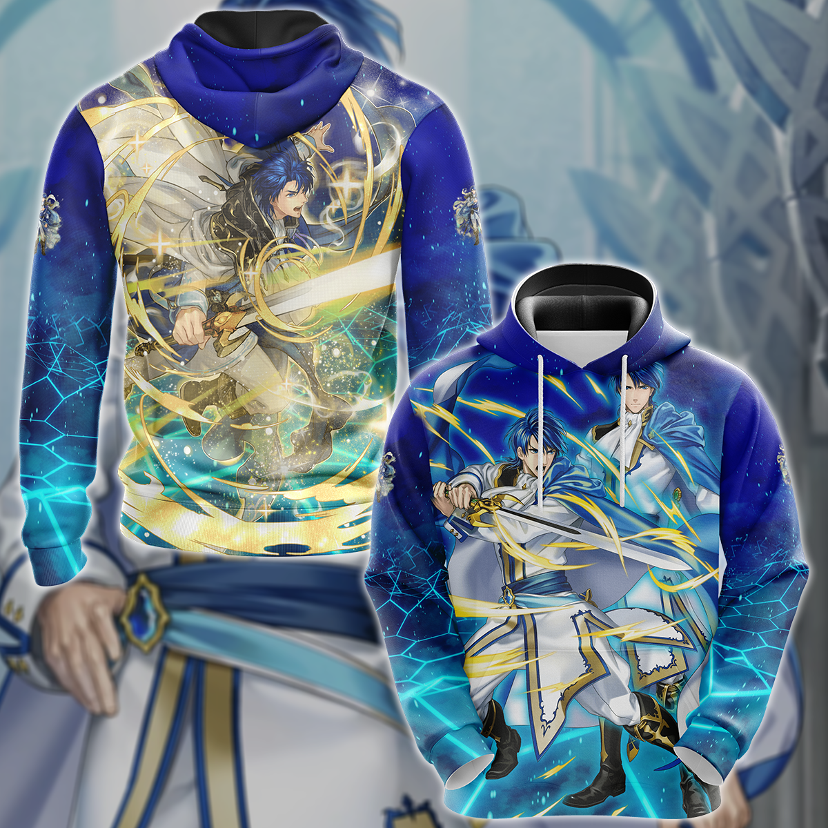 Fire Emblem Sigurd Video Game 3D All Over Print T-shirt Tank Top Zip Hoodie Pullover Hoodie Hawaiian Shirt Beach Shorts Jogger Hoodie
