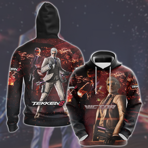 Tekken 8 Victor Video Game All Over Printed T-shirt Tank Top Zip Hoodie Pullover Hoodie Hawaiian Shirt Beach Shorts Joggers Hoodie S 