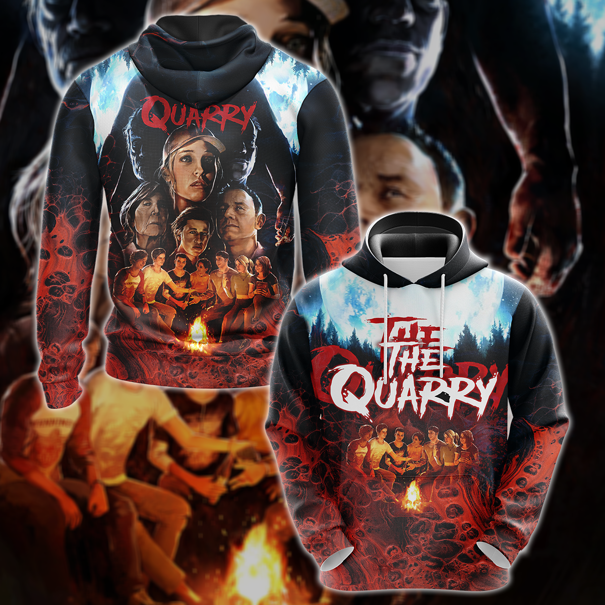 The Quarry Video Game 3D All Over Print T-shirt Tank Top Zip Hoodie Pullover Hoodie Hawaiian Shirt Beach Shorts Jogger Hoodie