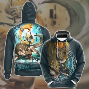 The Legend Of Zelda Midna And Link Wolf Unisex 3D T-shirt Hoodie S 