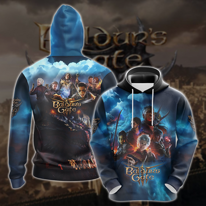 Baldur's Gate 3 Video Game All-Over T-shirt Hoodie Tank Top Hawaiian Shirt Beach Shorts Joggers Hoodie