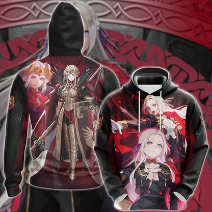 Fire Emblem Edelgard Video Game 3D All Over Print T-shirt Tank Top Zip Hoodie Pullover Hoodie Hawaiian Shirt Beach Shorts Jogger Hoodie