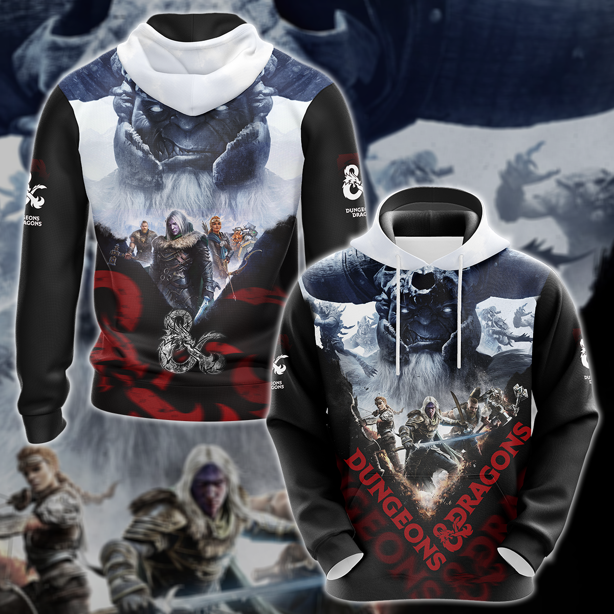 Dungeons And Dragons Video Game 3D All Over Print T-shirt Tank Top Zip Hoodie Pullover Hoodie Hawaiian Shirt Beach Shorts Jogger Hoodie