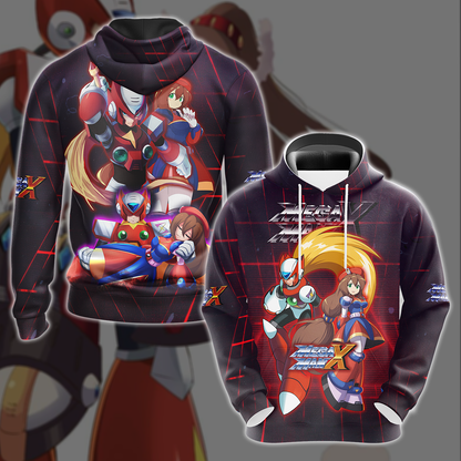 Mega Man X: Zero & Iris Video Game 3D All Over Printed T-shirt Tank Top Zip Hoodie Pullover Hoodie Hawaiian Shirt Beach Shorts Jogger Hoodie