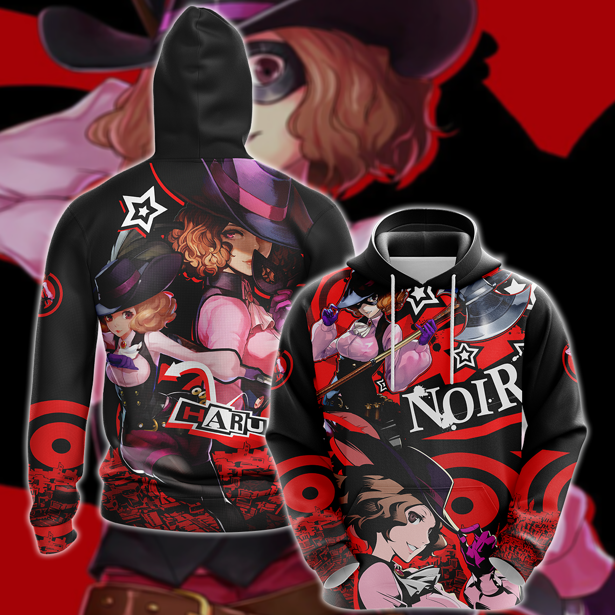 Persona 5 Strikers Haru Okumura Video Game 3D All Over Print T-shirt Tank Top Zip Hoodie Pullover Hoodie Hawaiian Shirt Beach Shorts Jogger Hoodie
