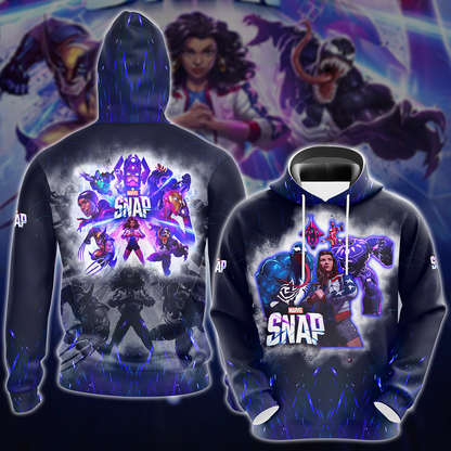 Marvel Snap Video Game 3D All Over Printed T-shirt Tank Top Zip Hoodie Pullover Hoodie Hawaiian Shirt Beach Shorts Jogger Hoodie