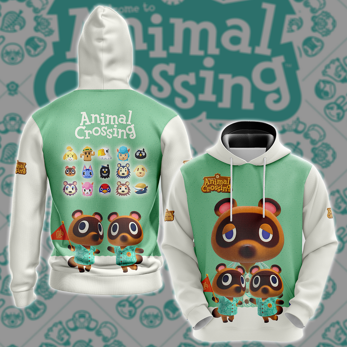 Animal Crossing Video Game 3D All Over Printed T-shirt Tank Top Zip Hoodie Pullover Hoodie Hawaiian Shirt Beach Shorts Jogger Hoodie