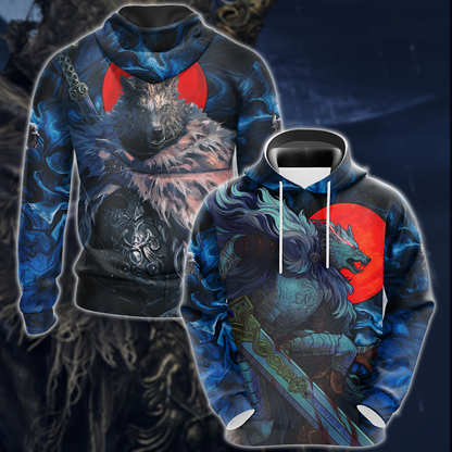 Elden Ring Blaidd Video Game 3D All Over Print T-shirt Tank Top Zip Hoodie Pullover Hoodie Hawaiian Shirt Beach Shorts Jogger Hoodie