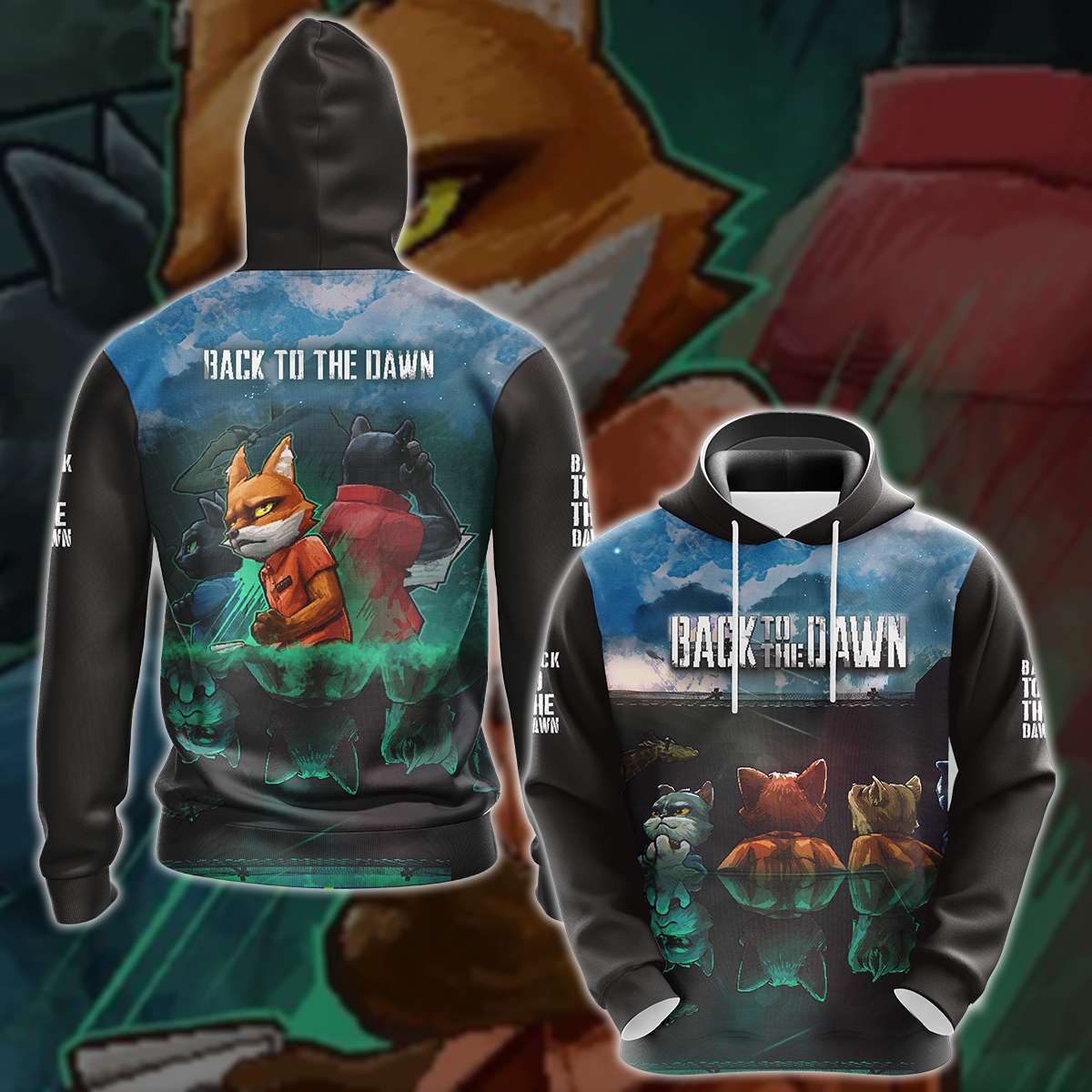 Back to the Dawn Video Game 3D All Over Printed T-shirt Tank Top Zip Hoodie Pullover Hoodie Hawaiian Shirt Beach Shorts Jogger Hoodie