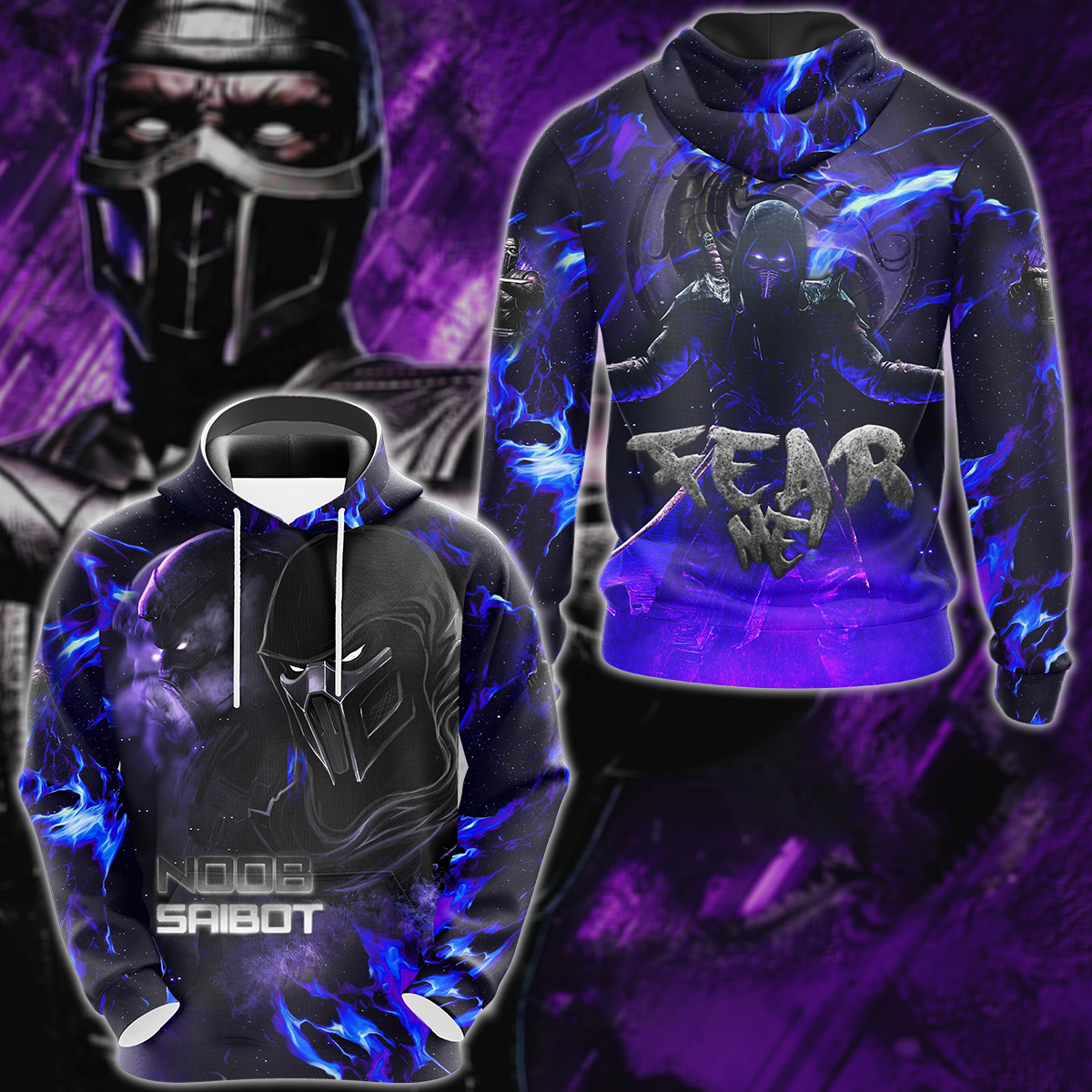 Mortal Kombat: Noob Saibot 3D All Over Print T-shirt Tank Top Zip Hoodie Pullover Hoodie Hawaiian Shirt Beach Shorts Jogger Hoodie