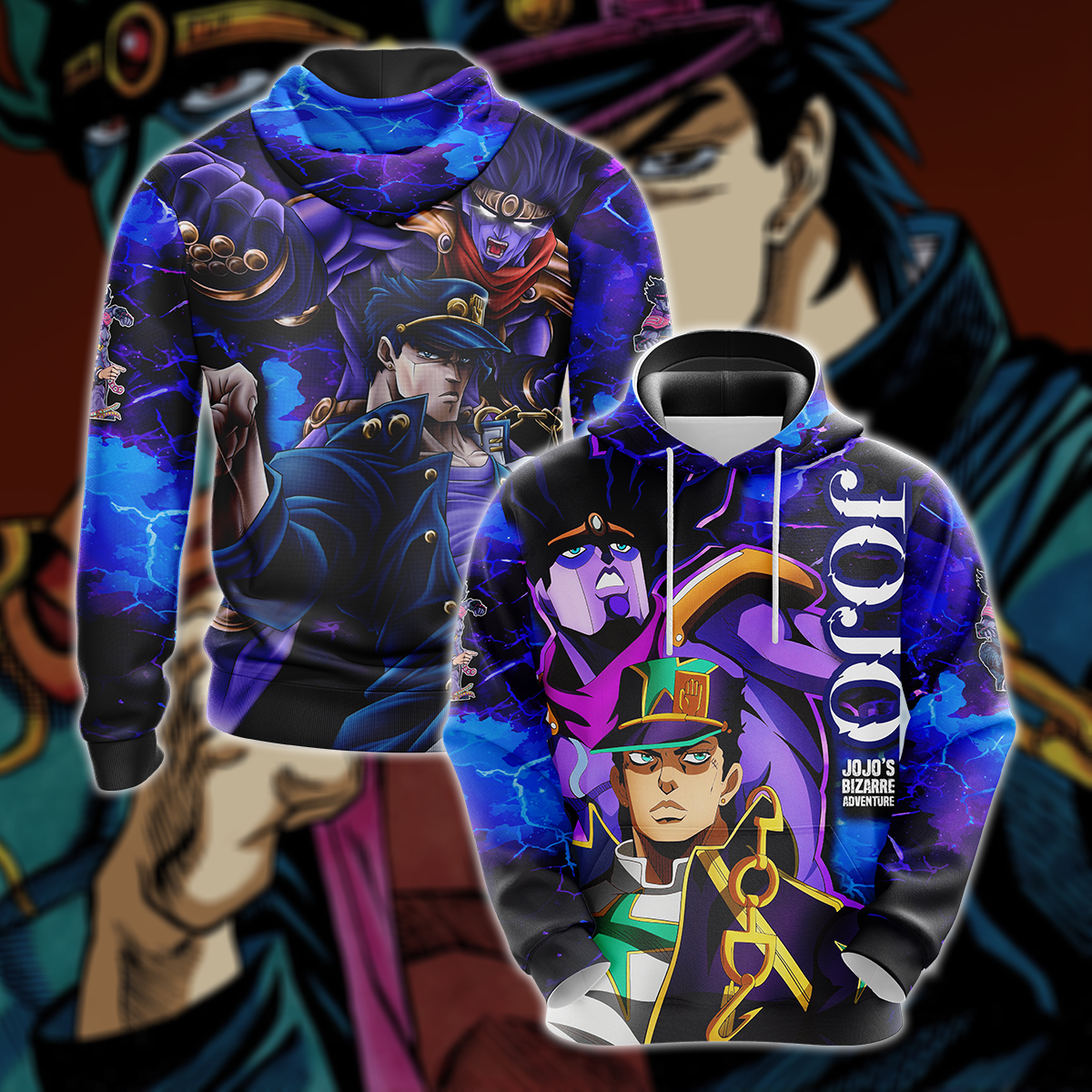 JoJo's Bizarre Adventure 3D All Over Print T-shirt Tank Top Zip Hoodie Pullover Hoodie Hawaiian Shirt Beach Shorts Jogger Hoodie