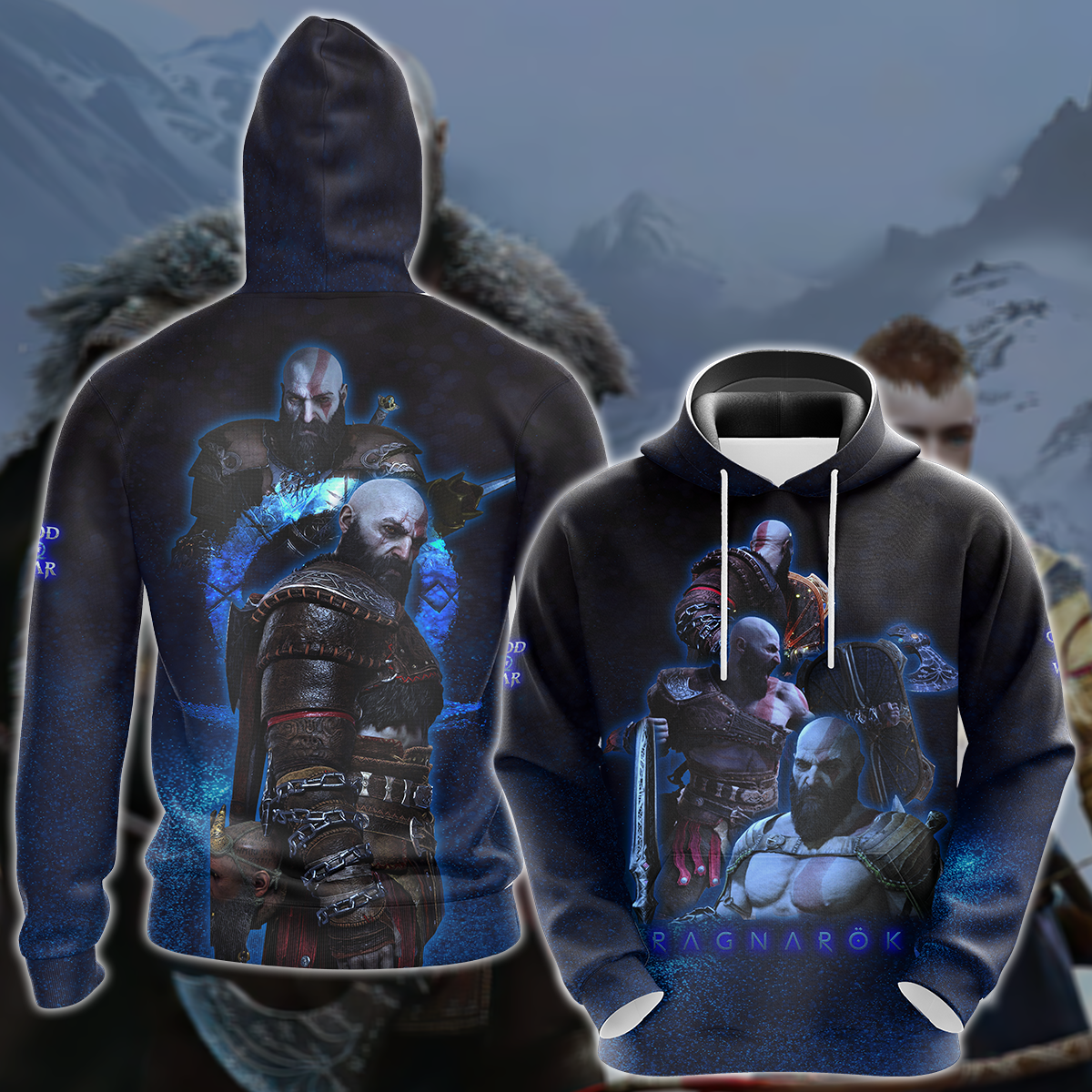 God of War Ragnarok Video Game 3D All Over Print T-shirt Tank Top Zip Hoodie Pullover Hoodie Hawaiian Shirt Beach Shorts Jogger Hoodie