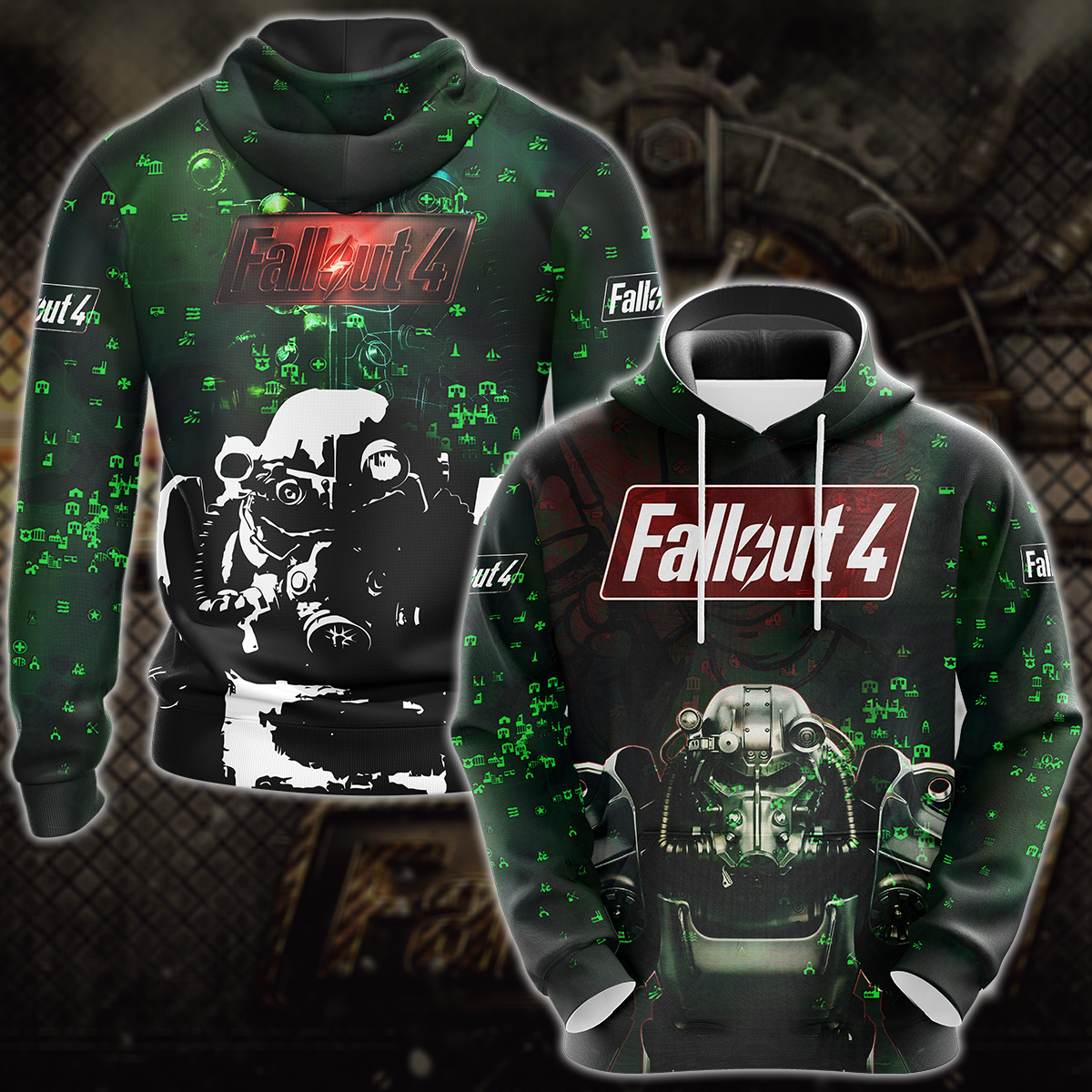 Fallout 4 Video Game 3D All Over Print T-shirt Tank Top Zip Hoodie Pullover Hoodie Hawaiian Shirt Beach Shorts Jogger Hoodie