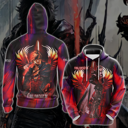 Final Fantasy XVI Video Game 3D All Over Printed T-shirt Tank Top Zip Hoodie Pullover Hoodie Hawaiian Shirt Beach Shorts Jogger Hoodie