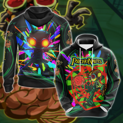 Psychonauts 2 3D All Over Print T-shirt Tank Top Zip Hoodie Pullover Hoodie Hawaiian Shirt Beach Shorts Jogger Hoodie