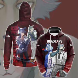 BEASTARS Anime All Over Printed T-shirt Tank Top Zip Hoodie Pullover Hoodie Hawaiian Shirt Beach Shorts Joggers Hoodie S 