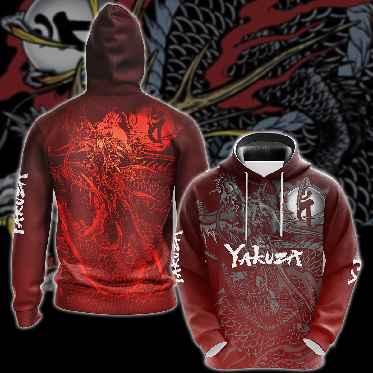 Yakuza Video Game 3D All Over Printed T-shirt Tank Top Zip Hoodie Pullover Hoodie Hawaiian Shirt Beach Shorts Jogger Hoodie