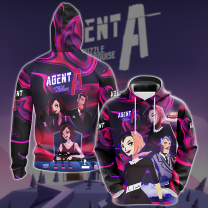 Agent A: Puzzle in disguise Video Game All-Over T-shirt Hoodie Tank Top Hawaiian Shirt Beach Shorts Joggers Hoodie